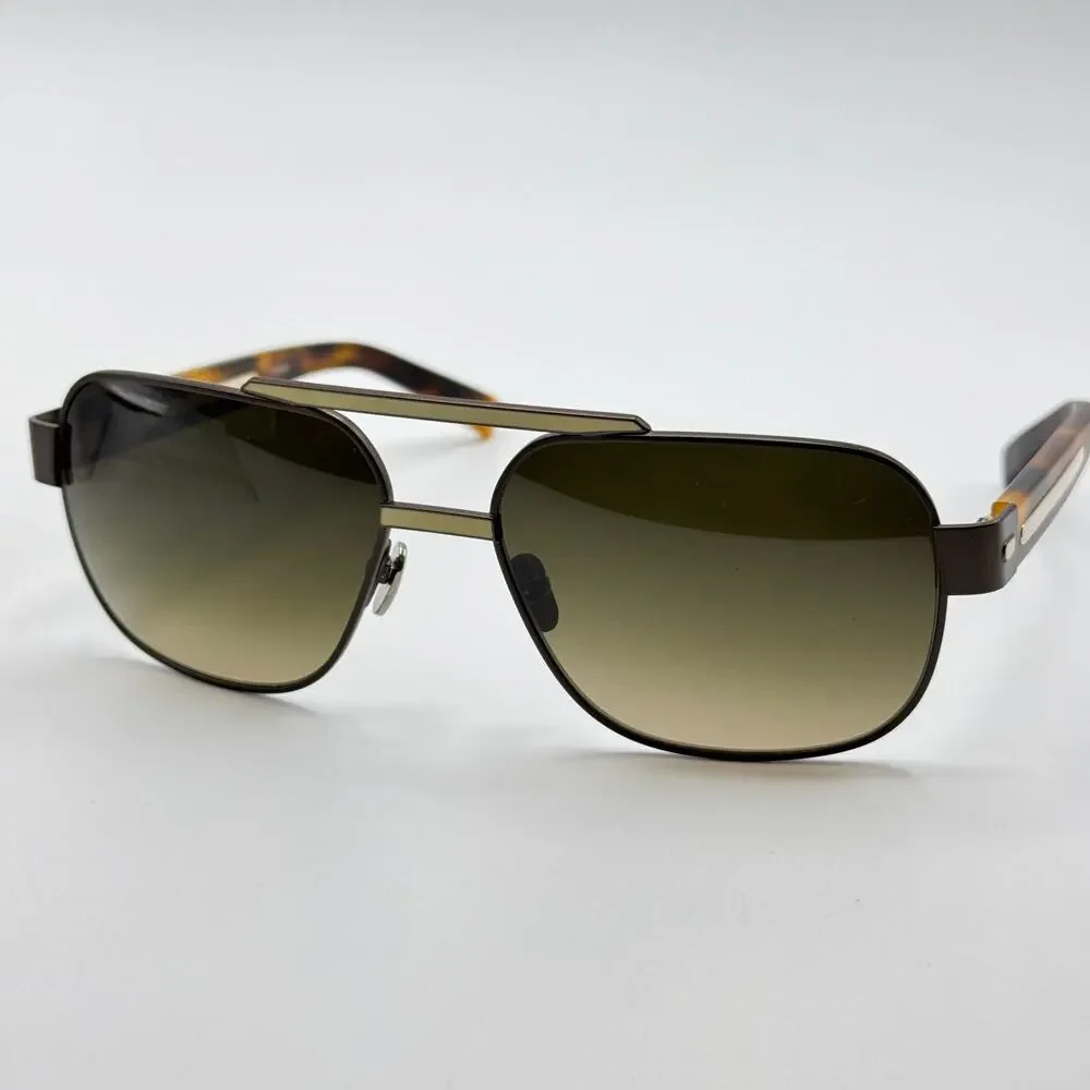 Robert Marc Sunglasses Bon 674 Brown Aviator Frame Gradient Lens 60-16-140mm